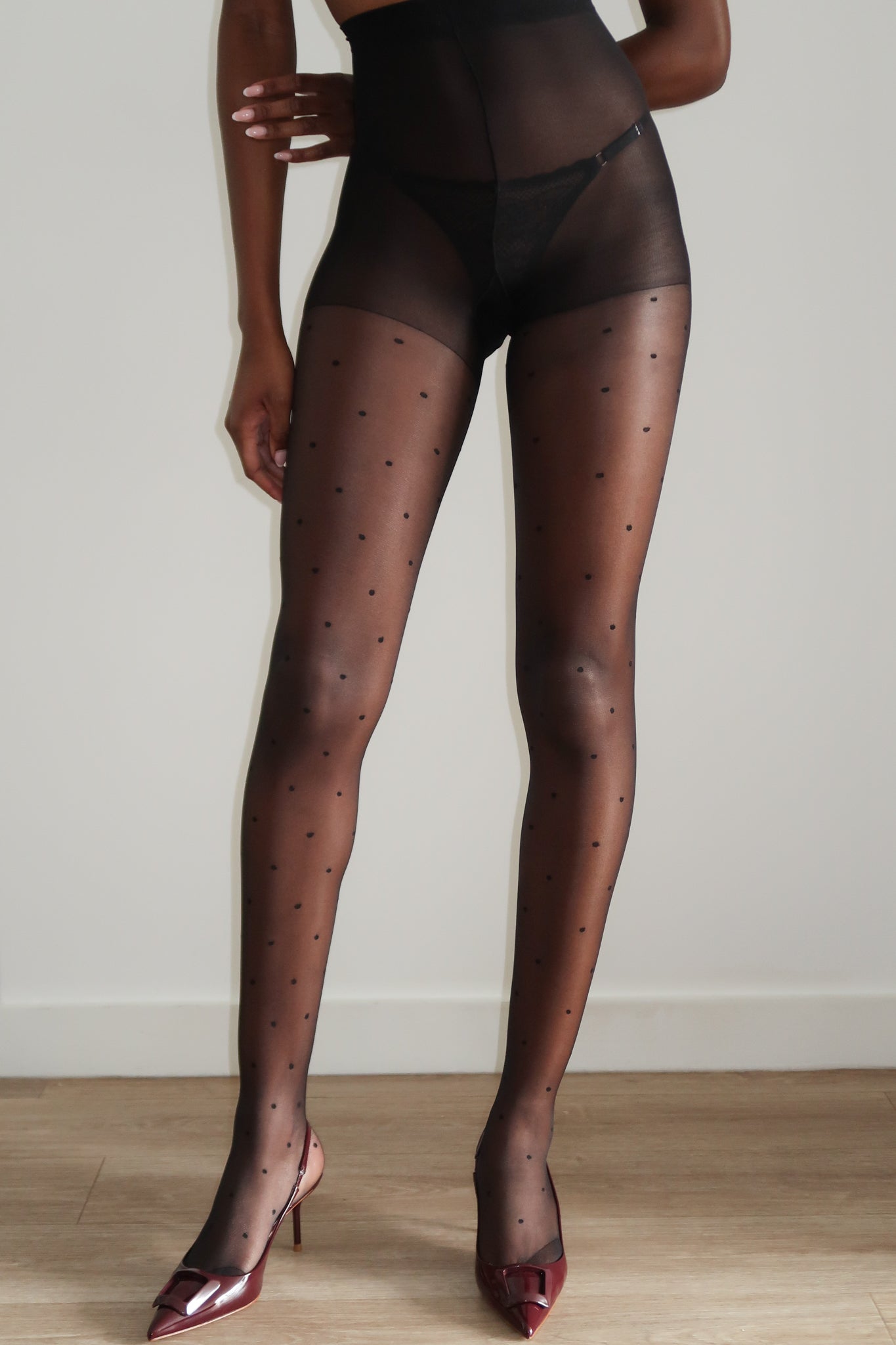 15 Denier Polka Dot